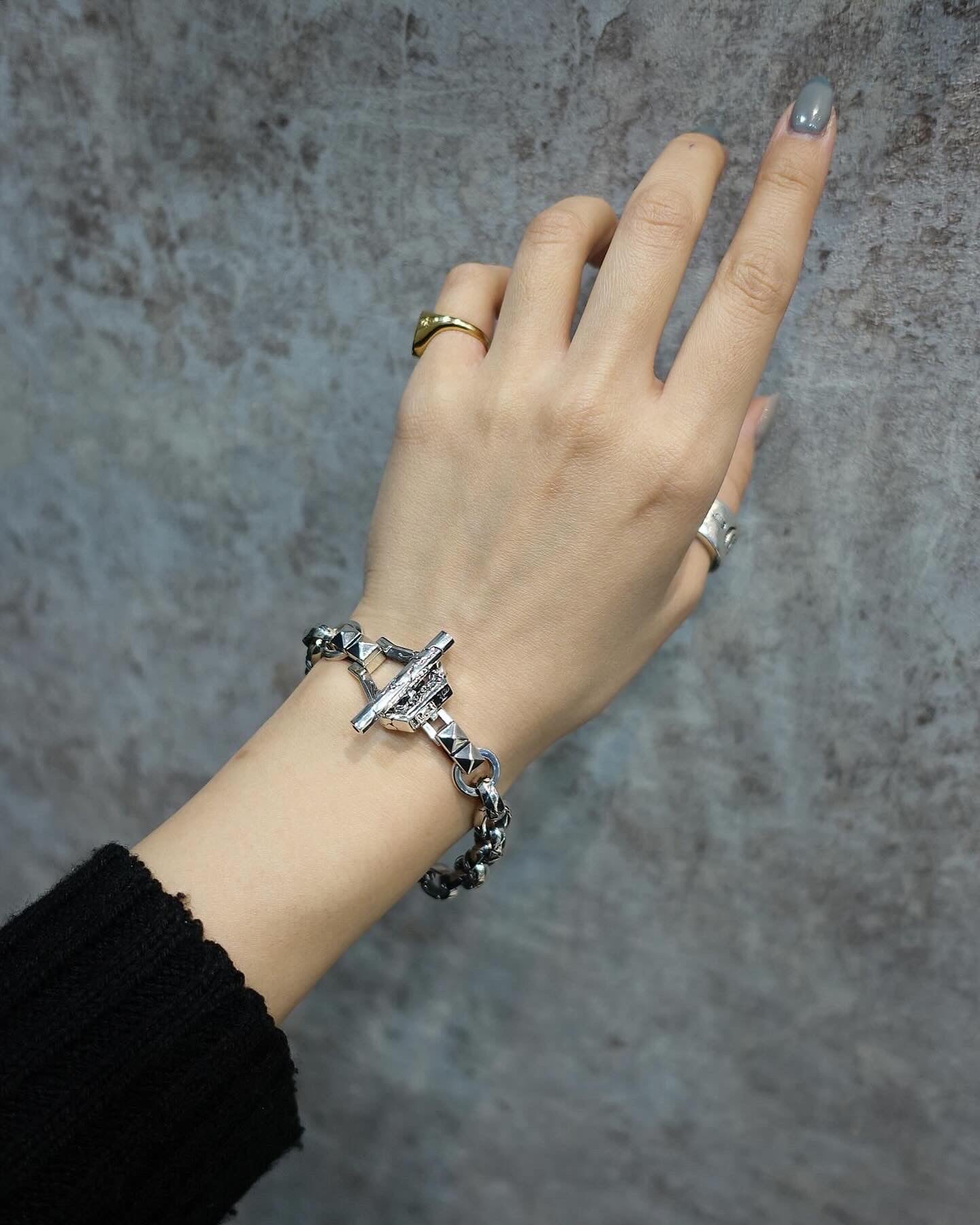 【F.A.L フー・オール・ラフ】FA-B-0043 R.I.Pクラシックチェーンブレスレット