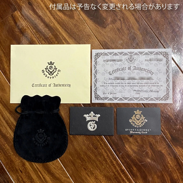 【Gaboratory ガボラトリー】Skull on snake pendant/H.W.O option (Limited item)