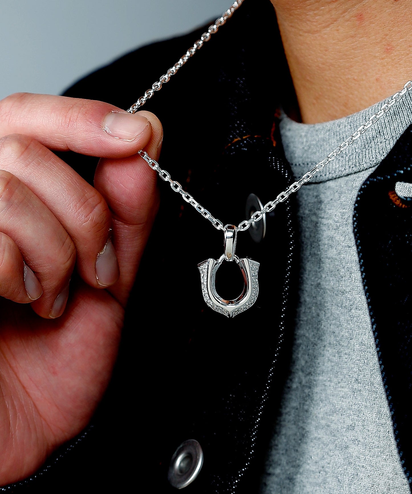 【King Limo キングリモ】KLP49CZ：HIGH ROLLER PENDANT PAVE ハイローラーペンダント