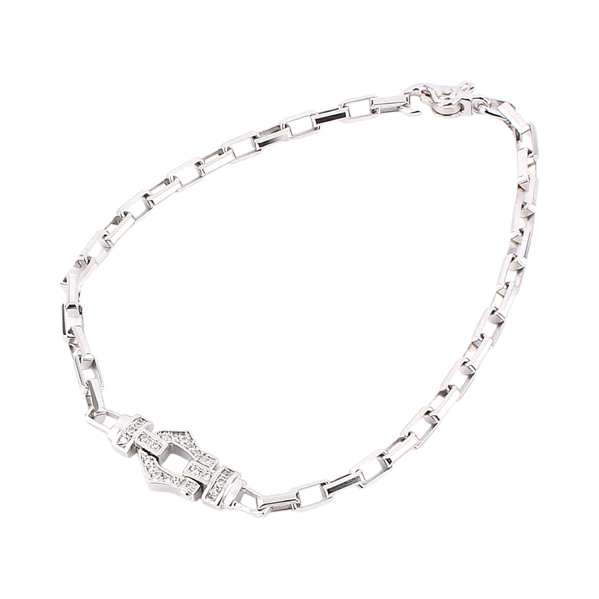 【King Limo キングリモ】KLCB05CZ：GRACE CHAINE BRACELET グレイスチェーンブレスレット-SV