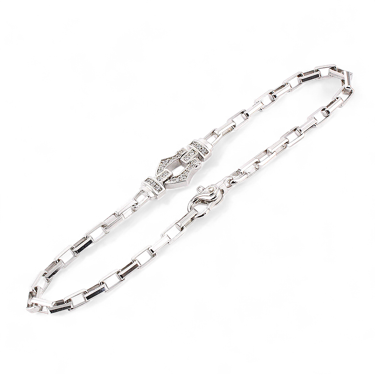【King Limo キングリモ】KLCB05CZ：GRACE CHAINE BRACELET グレイスチェーンブレスレット-SV