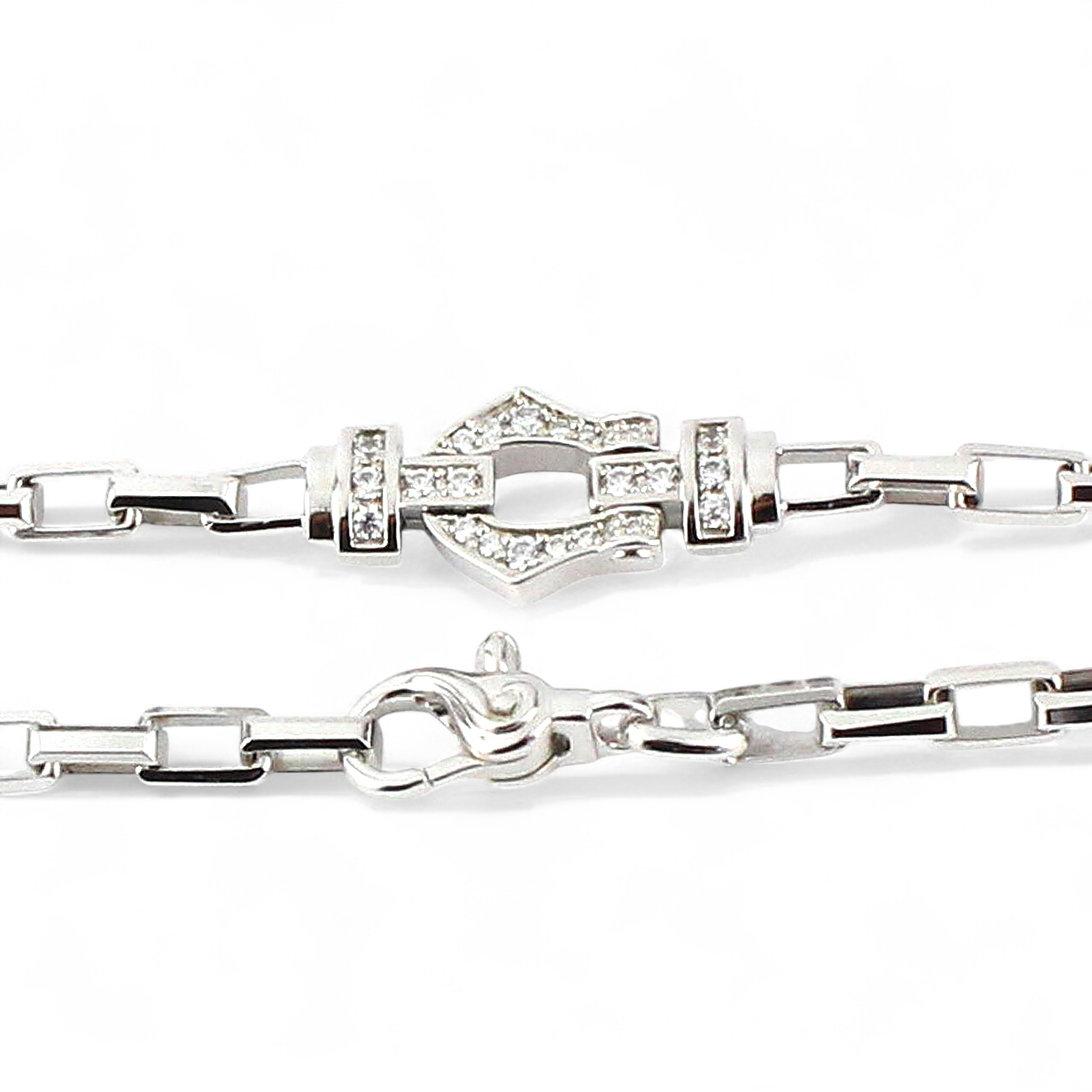 【King Limo キングリモ】KLCB05CZ：GRACE CHAINE BRACELET グレイスチェーンブレスレット-SV
