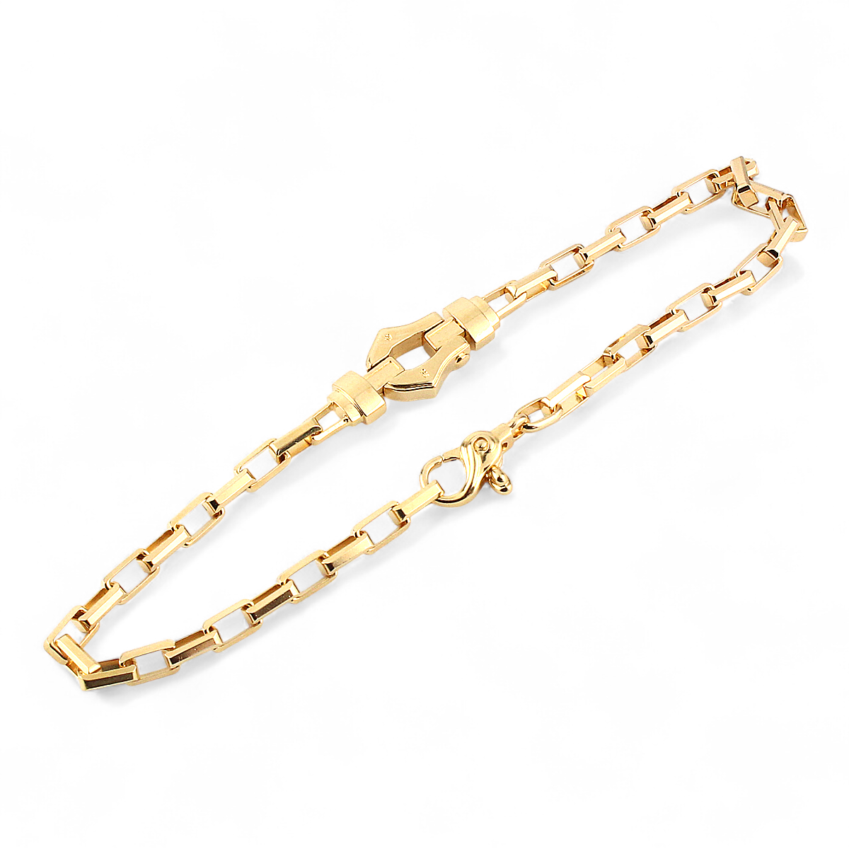 【King Limo キングリモ】KLCB05GCZ：GRACE CHAINE BRACELET グレイスチェーンブレスレット-GD