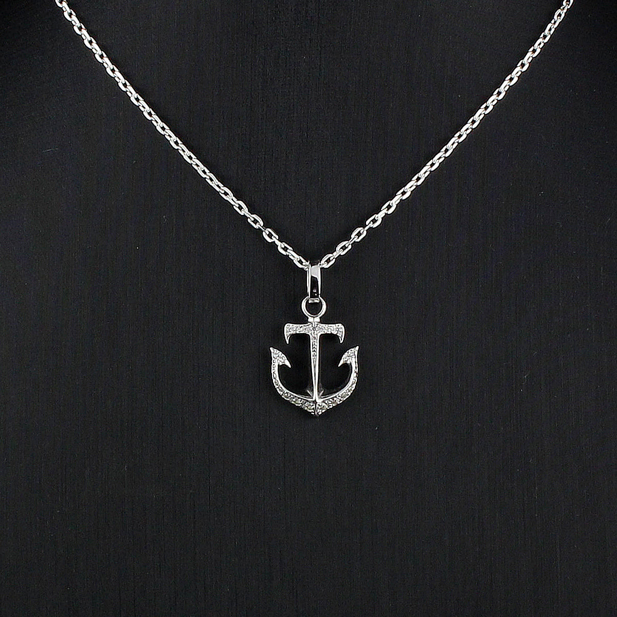 【King Limo キングリモ】KLCM24CZ：MICRO ANCHOR CHARM-PAVE マイクロアンカーチャーム