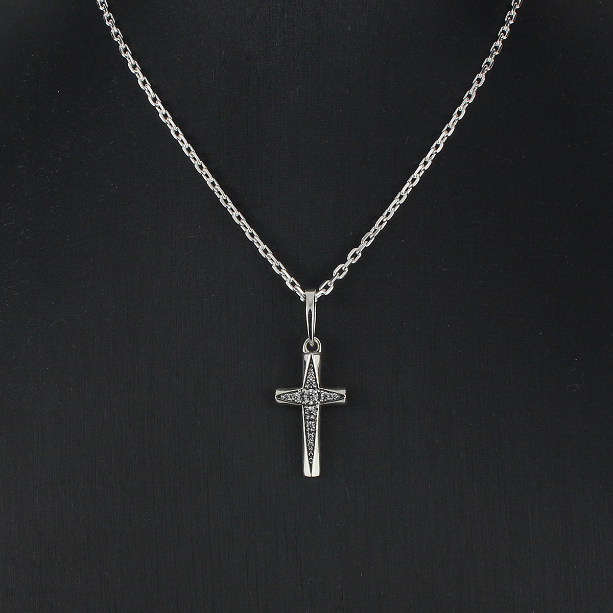 【King Limo キングリモ】KLCM38CZ:CROSS EDGE CHARM-Silver