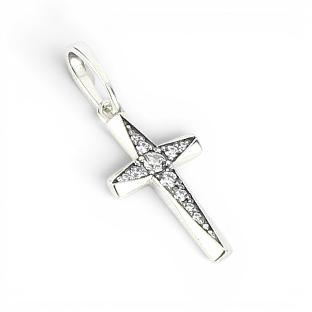 【King Limo キングリモ】KLCM38CZ:CROSS EDGE CHARM-Silver