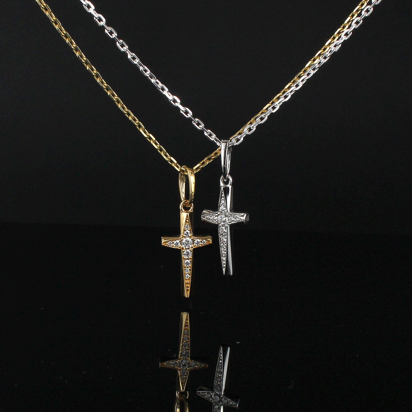 【King Limo キングリモ】KLCM38CZ:CROSS EDGE CHARM-GD