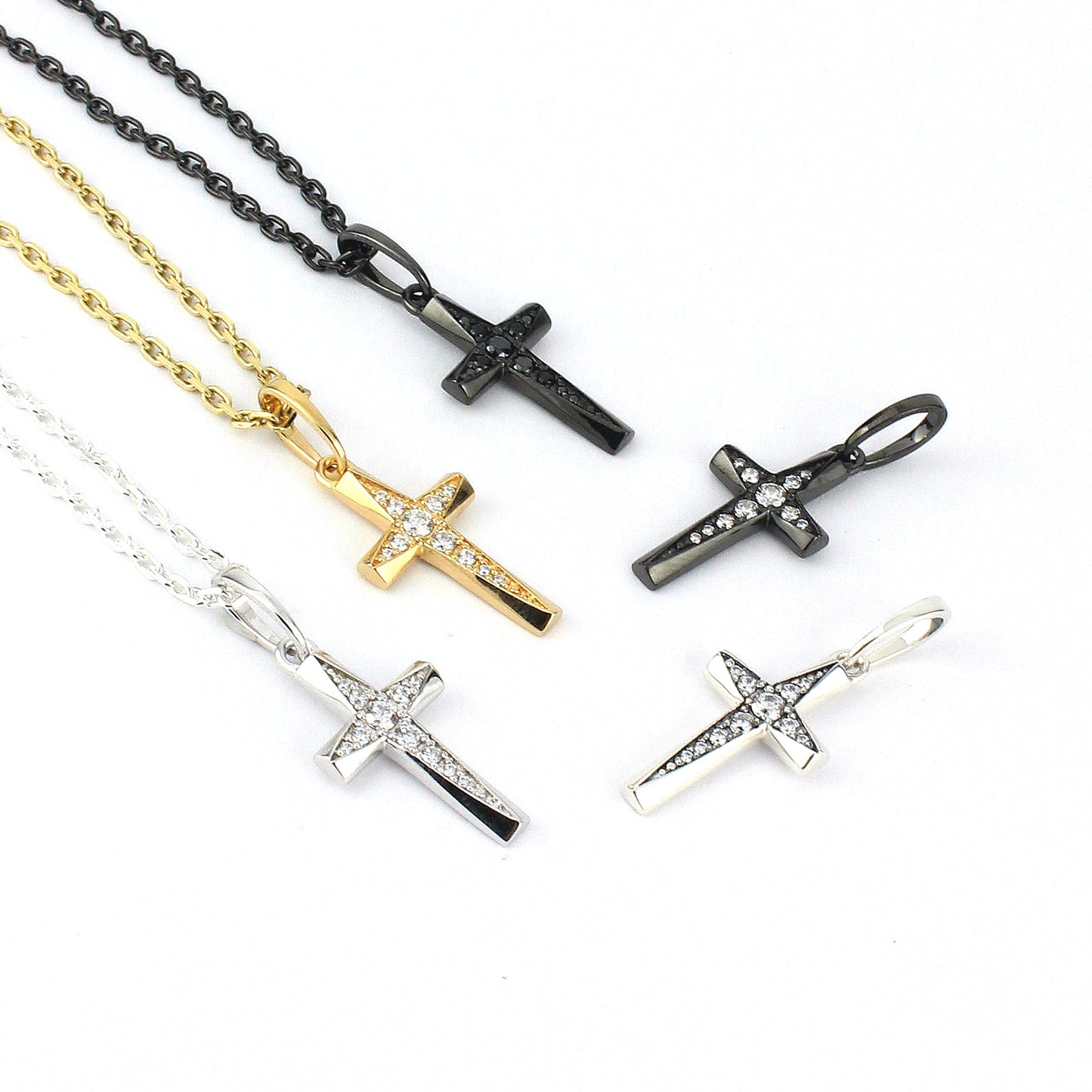 【King Limo キングリモ】KLCM38CZ:CROSS EDGE CHARM-Silver