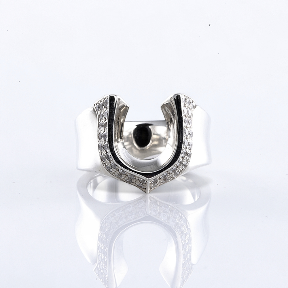 【King Limo キングリモ】KLR14CZ：HIGH ROLLER RING-PAVE ハイローラーリング