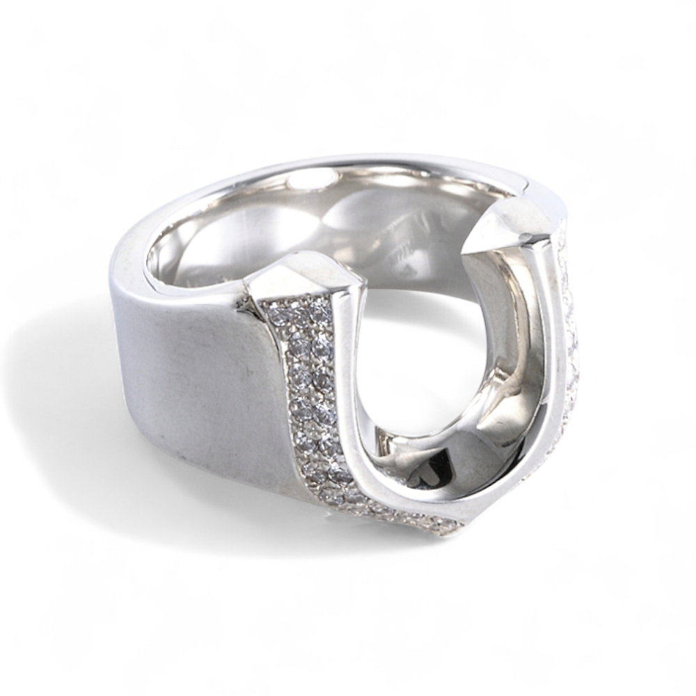 【King Limo キングリモ】KLR14CZ：HIGH ROLLER RING-PAVE ハイローラーリング