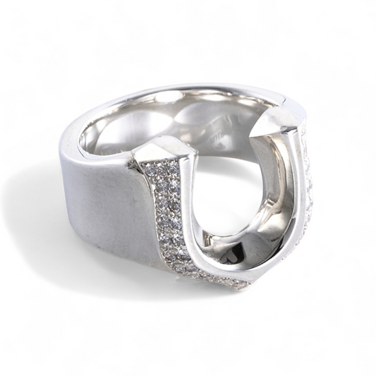 【King Limo キングリモ】KLR14CZ：HIGH ROLLER RING-PAVE ハイローラーリング