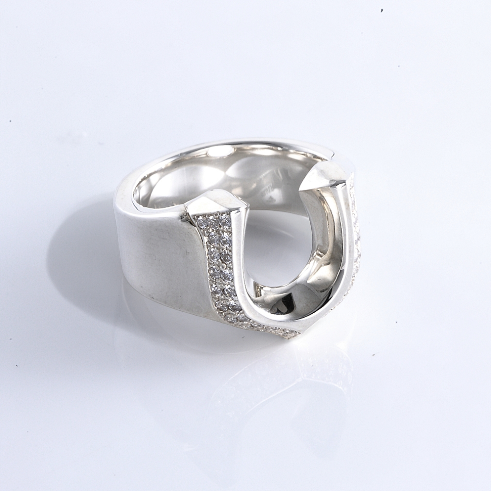 【King Limo キングリモ】KLR14CZ：HIGH ROLLER RING-PAVE ハイローラーリング