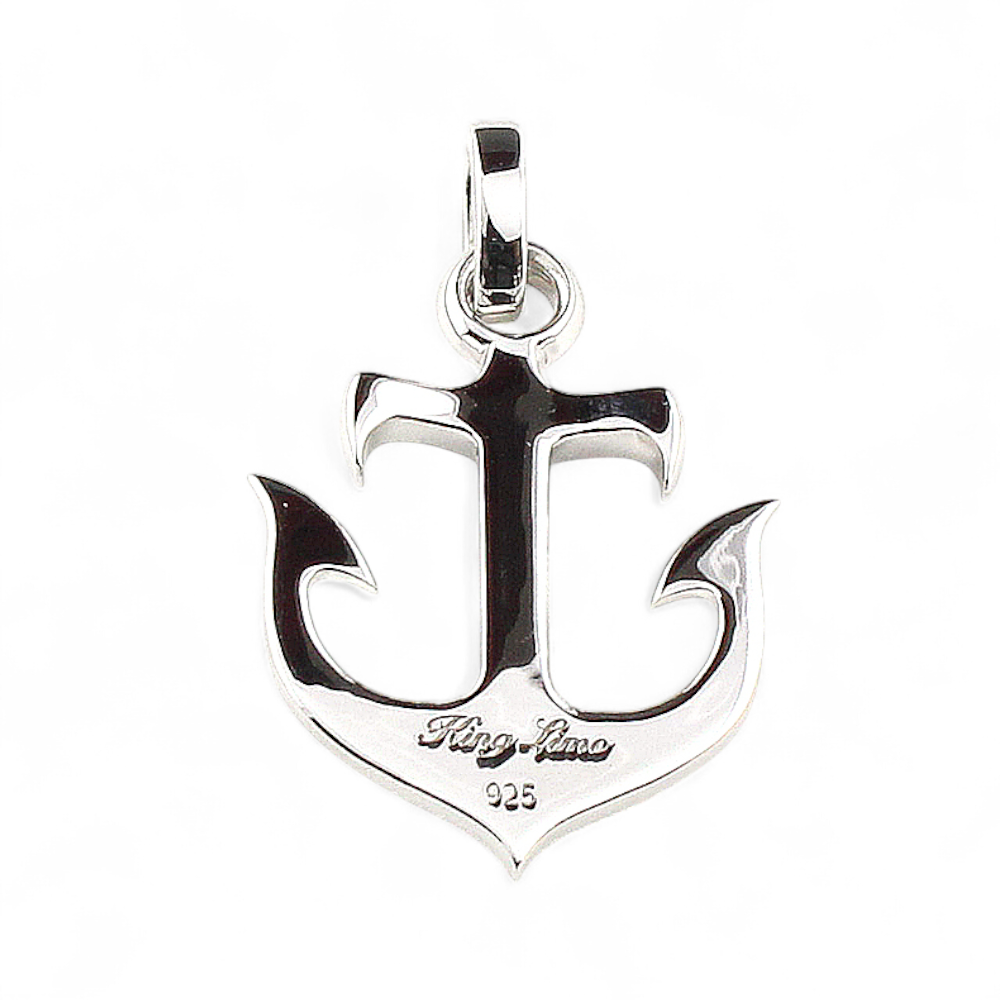 【King Limo キングリモ】KLP69CZ：ANCHOR PENDANT-PAVE アンカーペンダント