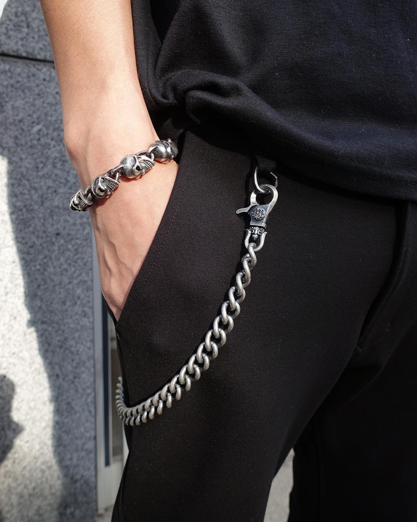 【DEAL DESIGN ディールデザイン】391624 ダブルKGクリップウォレットチェーン