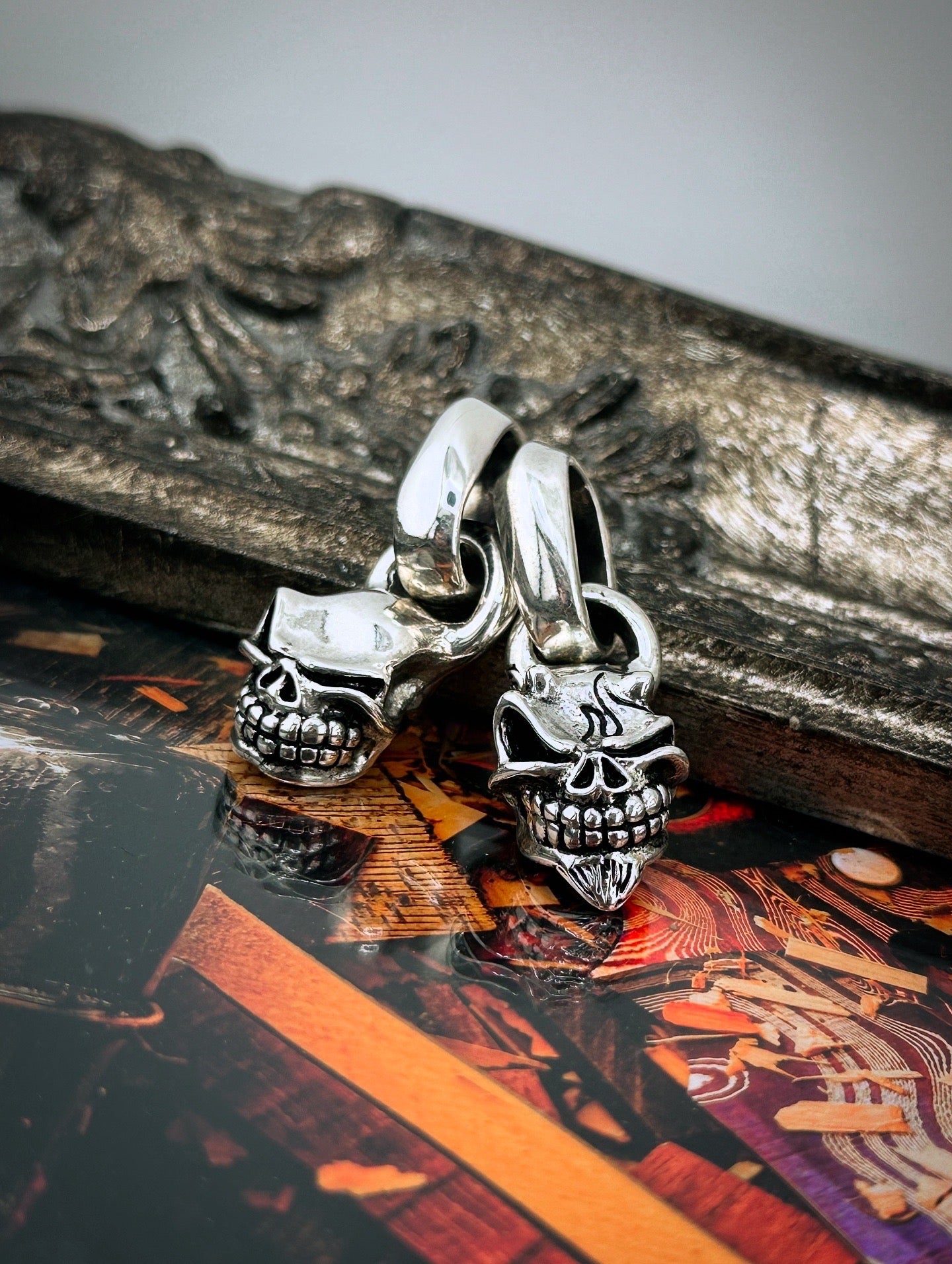 【STARLINGEAR スターリンギア】STP004-Devil  マイクロスカルペンダント デビル