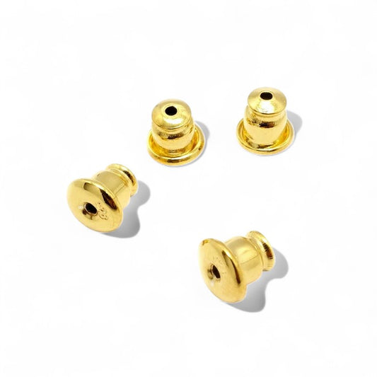 【 1個販売 】Silver 金メッキタイプ シリコンキャッチ