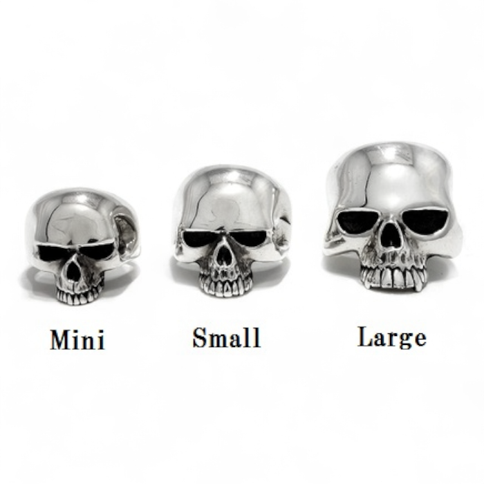 【CRAZY PIG DESIGNS クレイジーピッグデザインズ】NO.27 Large Evil Skull Ring ラージイーヴル(エビル) スカルリング