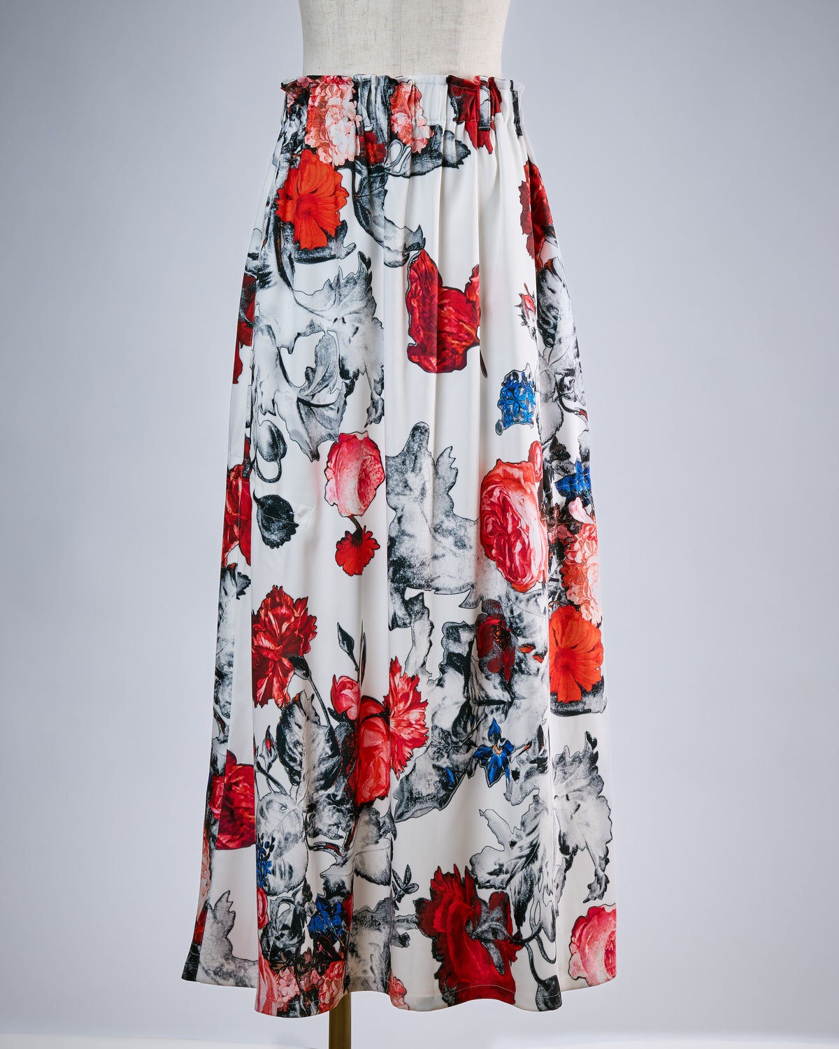 先行予約3-4月入荷予定【THE ONENESS ザ・ワンネス】OJ-OSKT12-900 Shirring Skirt White 10/26締切