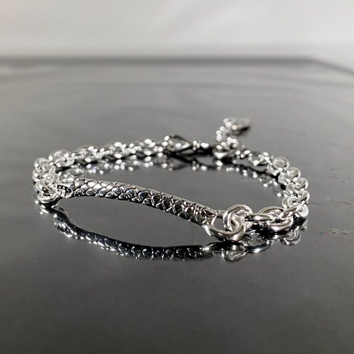 【GODSIZE ゴッドサイズ】GS-CLCB-002 SNAKE CHAIN BRACELET / スネークチェーンブレスレット