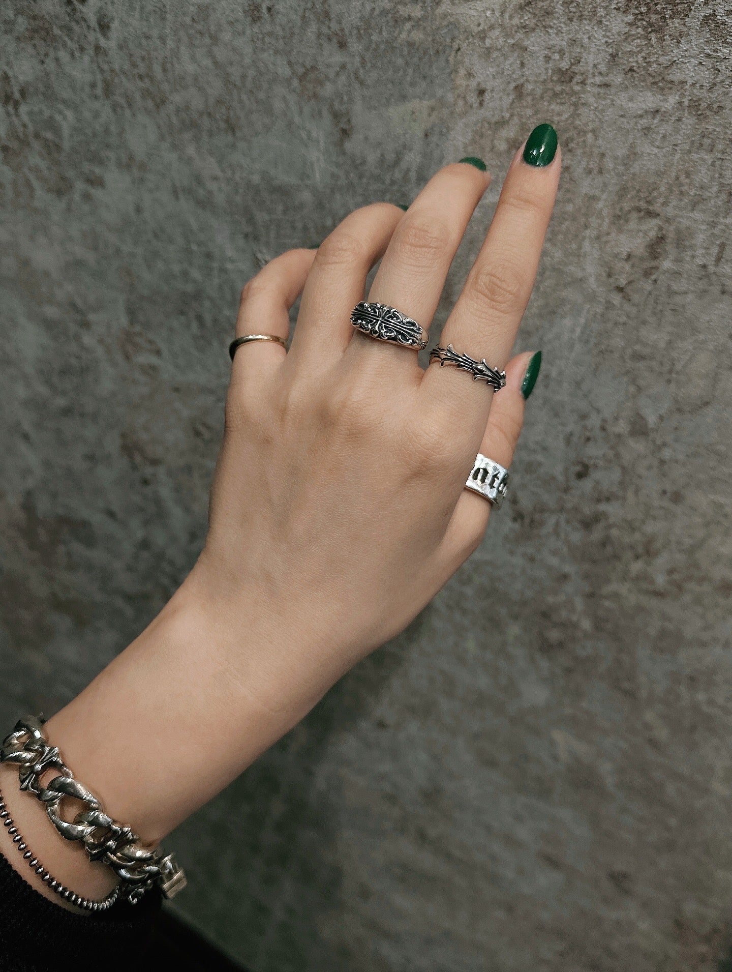 【DEAL DESIGN ディールデザイン】R395262 ブルーミングクロスリング：ナロー