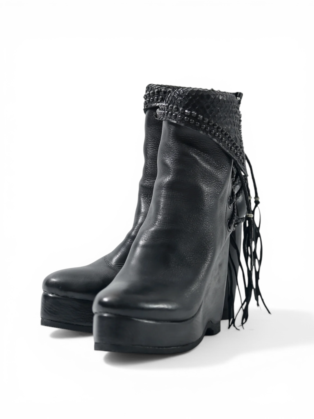 【KMRii】1602-BO02L Crash Braid Boots