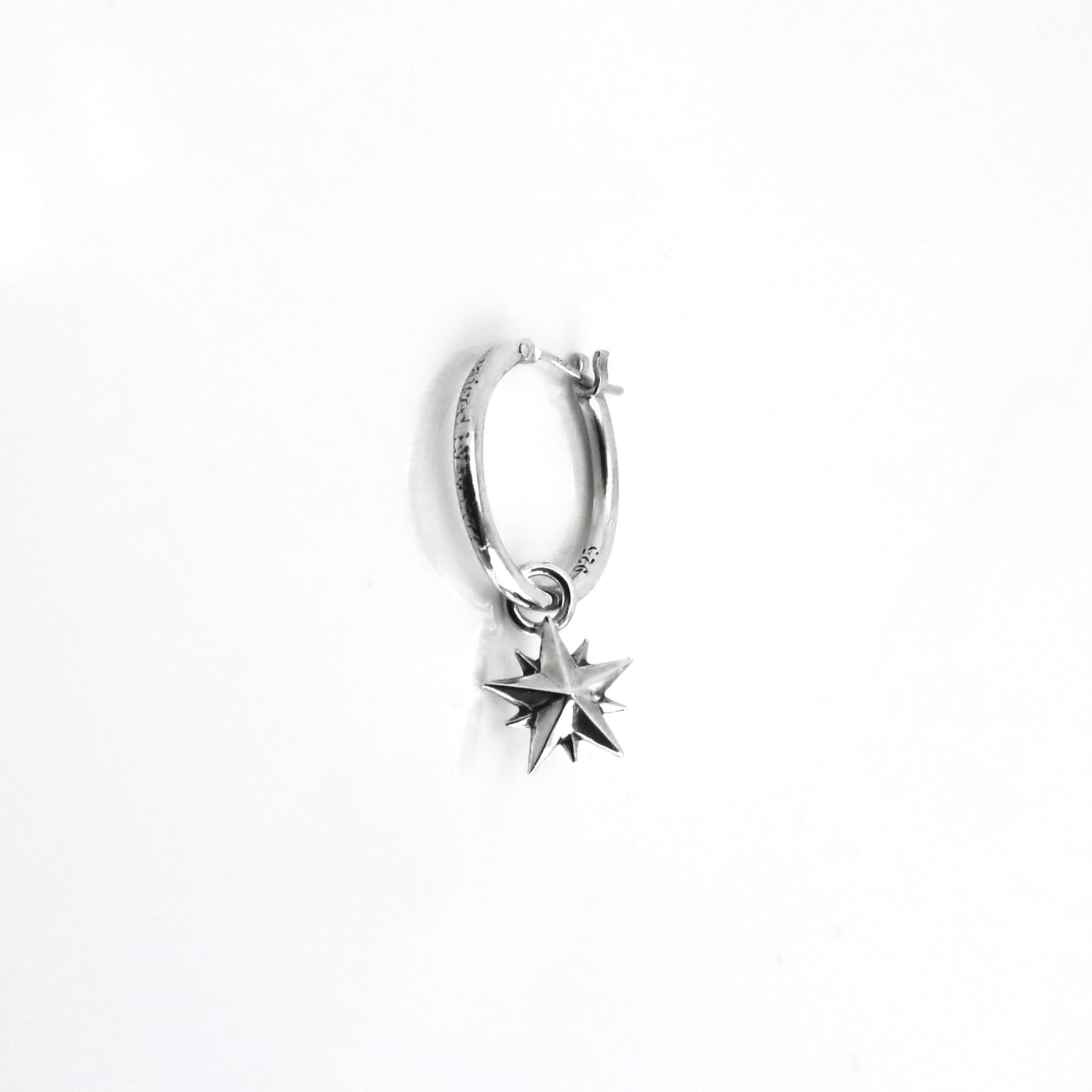 【GODSIZE ゴッドサイズ】 THIN HOOP with 10P STAR/1.8mm
