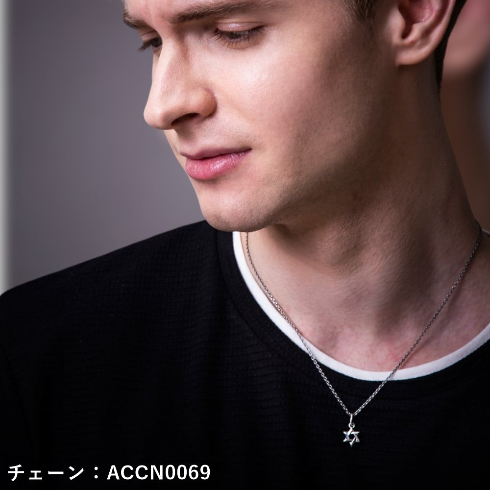 【Artemis Classic アルテミスクラシック】 ACCN0069 4面カットあずきシルバーチェーン1.5mm 燻し