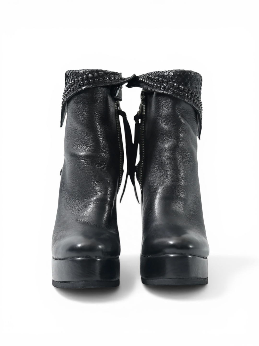 【KMRii】1602-BO02L Crash Braid Boots