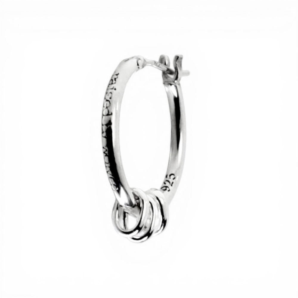 【GODSIZE】THIN HOOP with OVAL/1.8mm