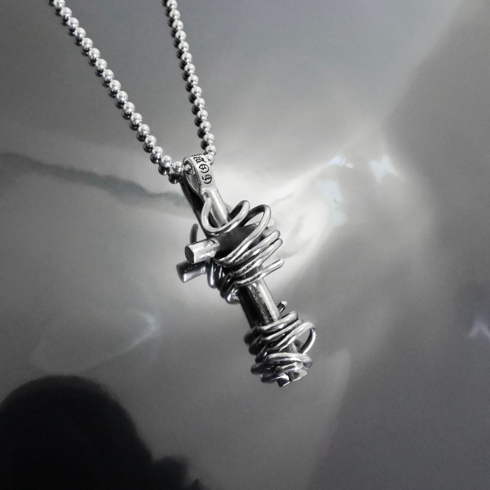 【GODSIZE ゴッドサイズ】GS680PD THORNY CROSS [LARGE] PENDANT / ソーニークロスLペンダント