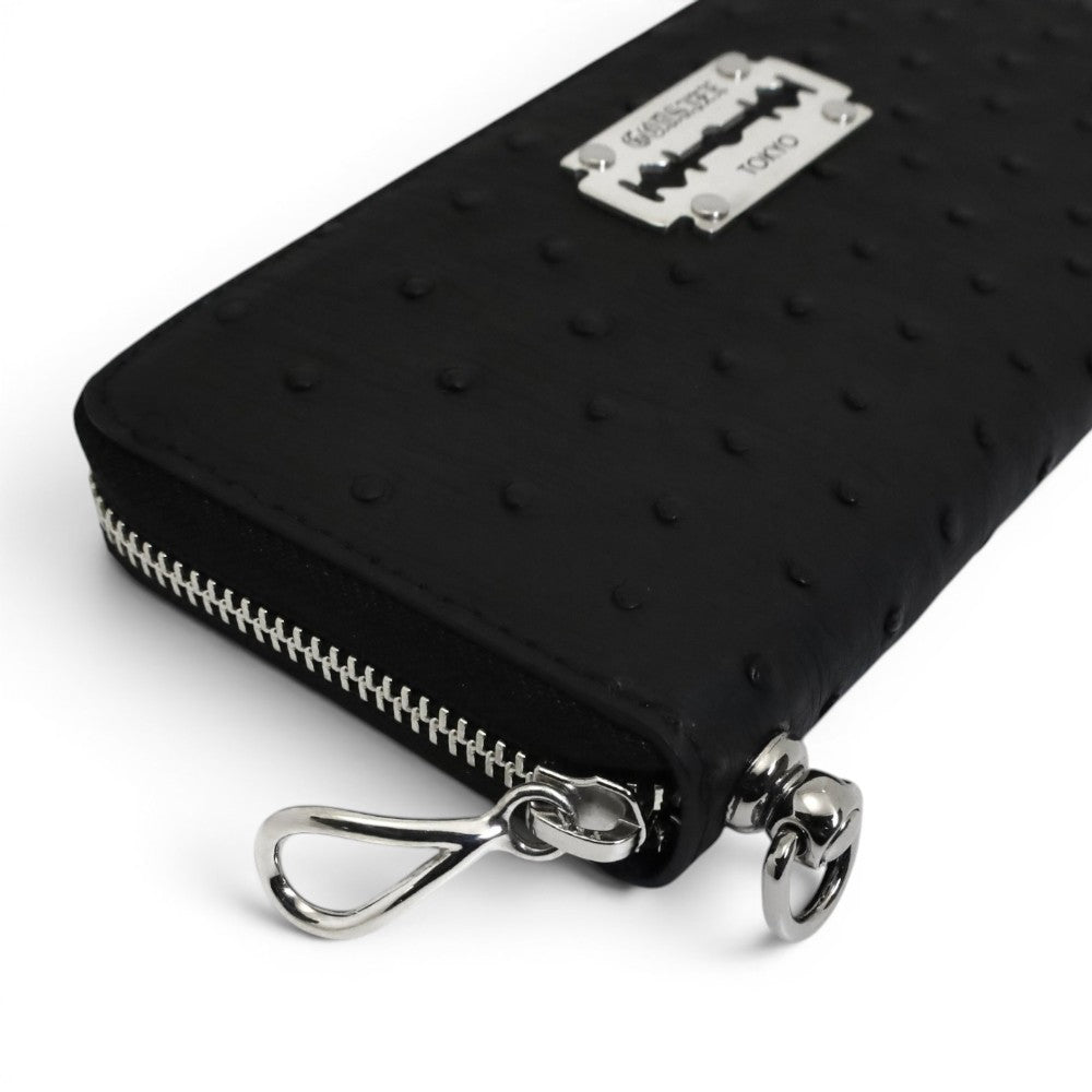 2026AW受注商品【GODSIZE ゴッドサイズ】GODSIZE OSTRICH LEATHER ROUND ZIP LONG WALLET / オーストリッチレザー ラウンドジップロングウォレット