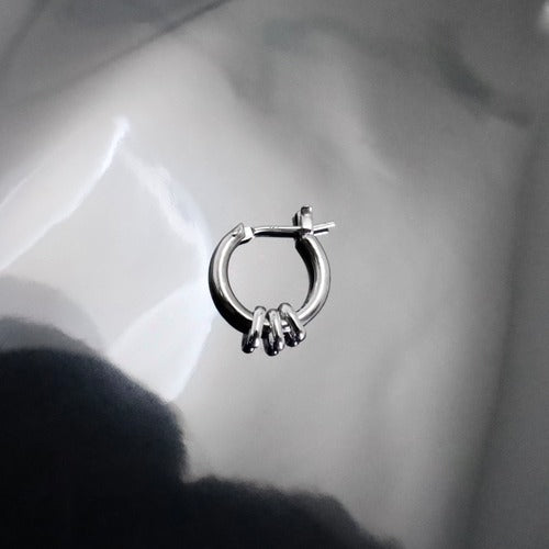 【GODSIZE】THIN HOOP with OVAL/1.8mm