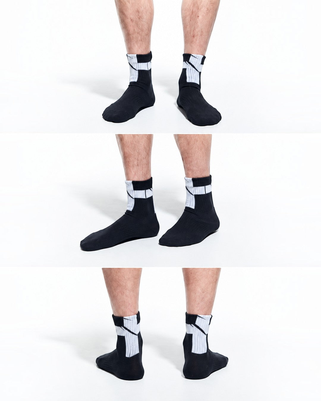 【kiryuyrik キリュウキリュウ】KW-SKS01-CROSS white black 2色展開 Socks ソックス