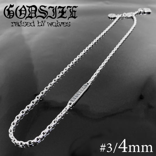 【GODSIZE ゴッドサイズ】GS-03-IDCN CHAIN NECKLACE #3(4mm) ネックレスチェーン