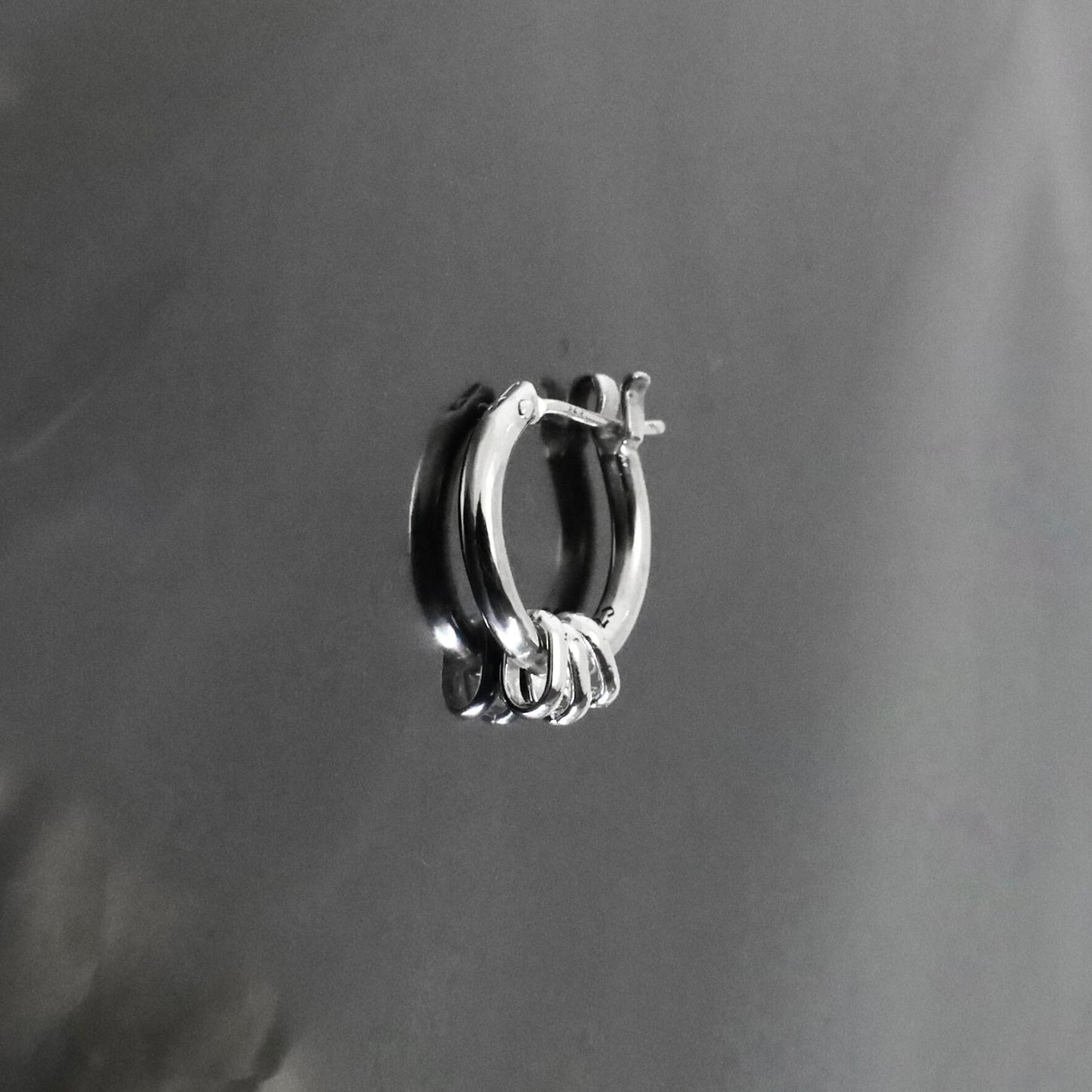 【GODSIZE】THIN HOOP with OVAL/1.8mm