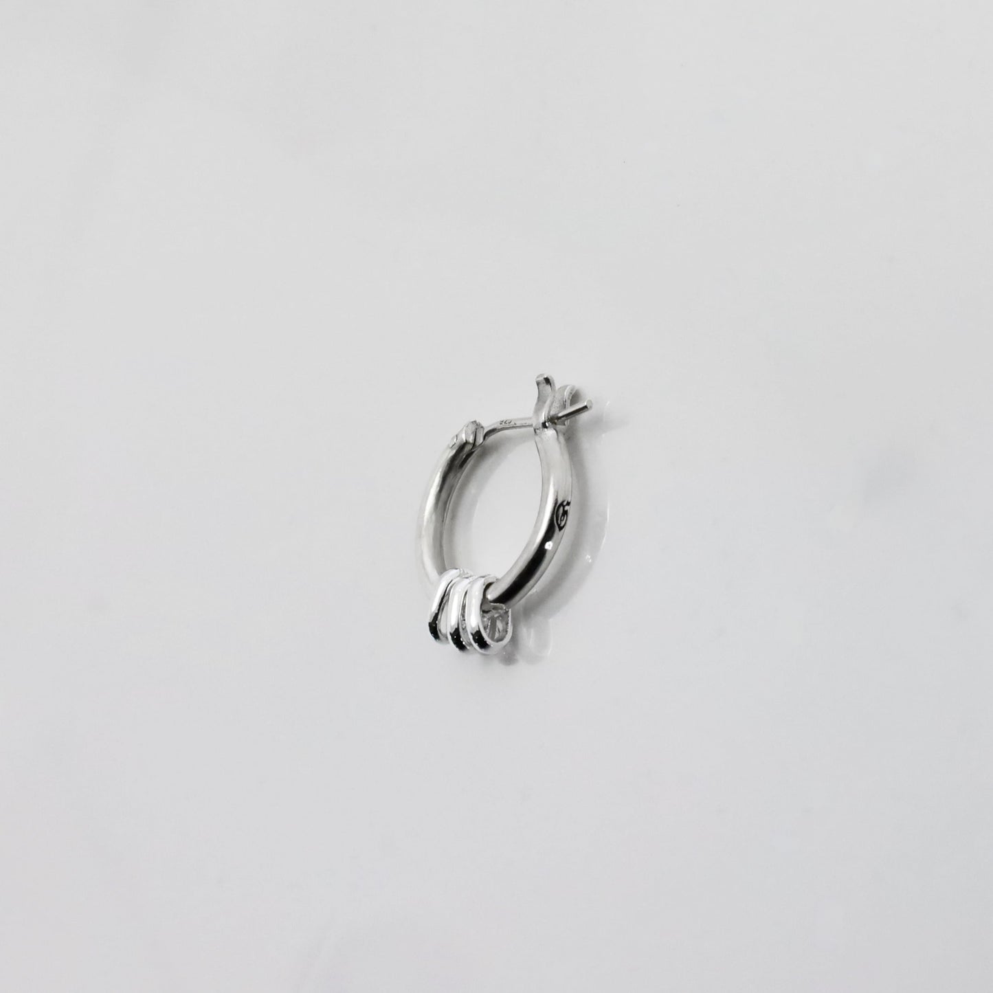 【GODSIZE】THIN HOOP with OVAL/1.8mm