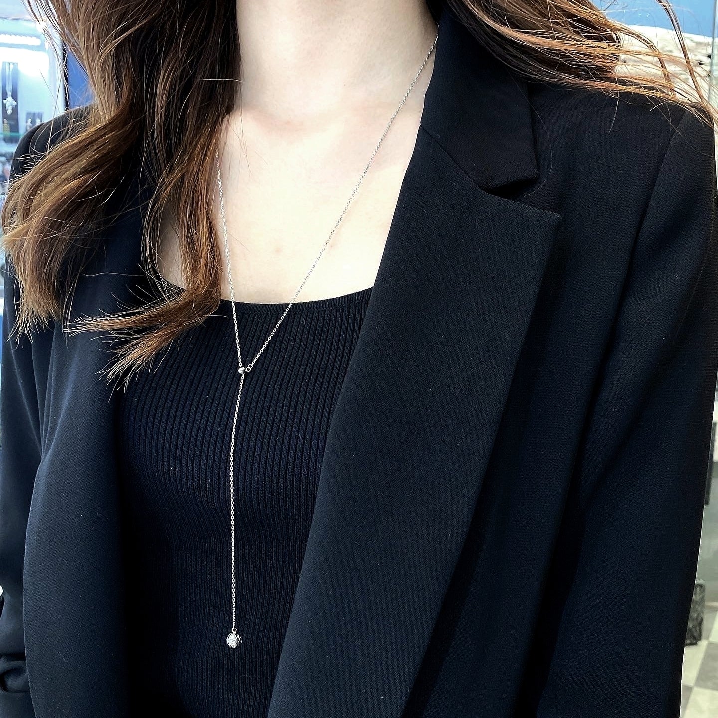-925- Select: Hawaiian Ball Y Necklace