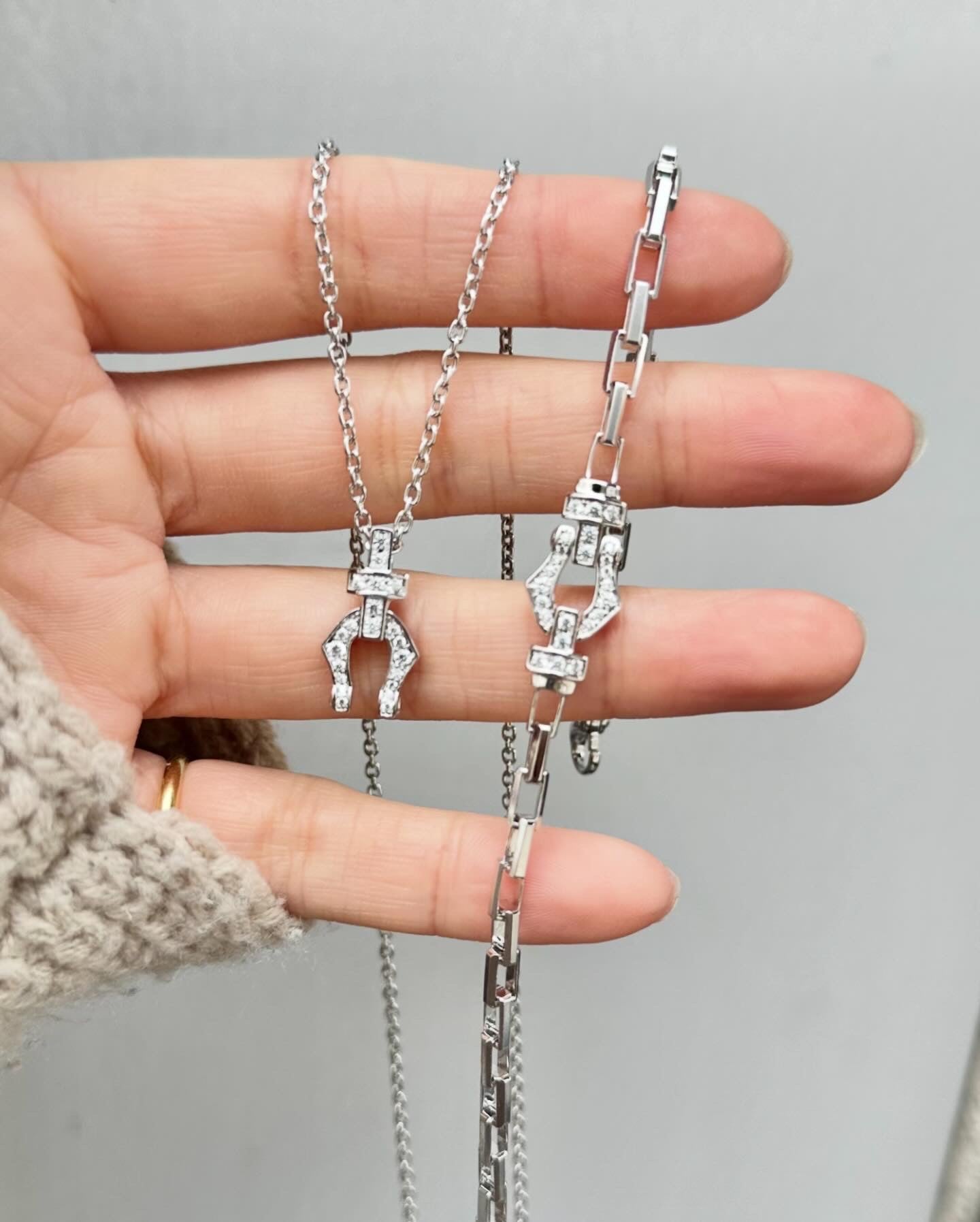 【King Limo キングリモ】KLCB05CZ：GRACE CHAINE BRACELET グレイスチェーンブレスレット-SV