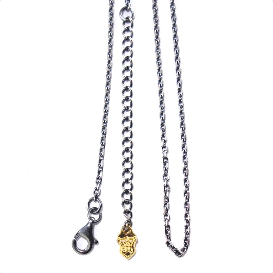 【Artemis Classic アルテミスクラシック】 ACCN0069 4面カットあずきシルバーチェーン1.5mm 燻し