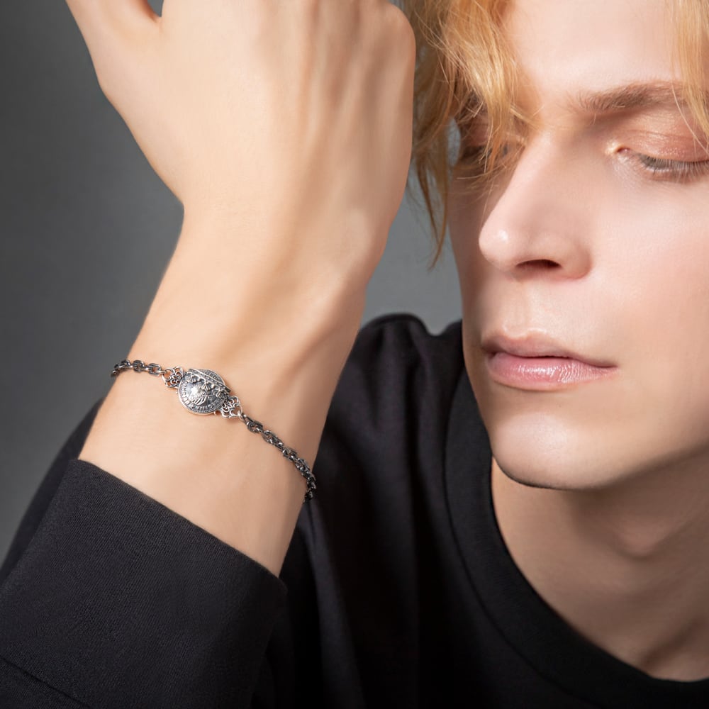 【Artemis Kings アルテミスキングス】AKB0033 幸せのクラウンコインブレスレット