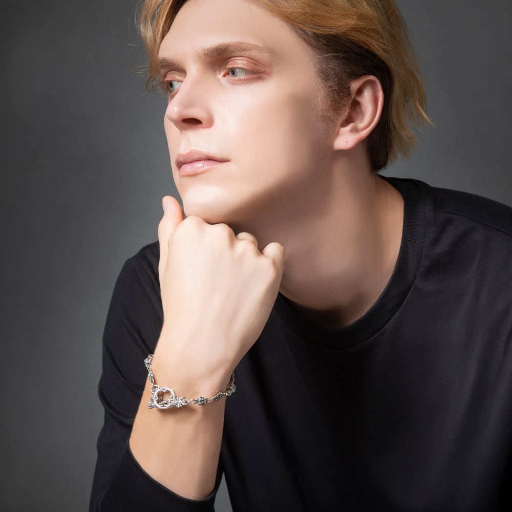 【Artemis Kings アルテミスキングス】AKB0034 アイアンクロスブレスレット