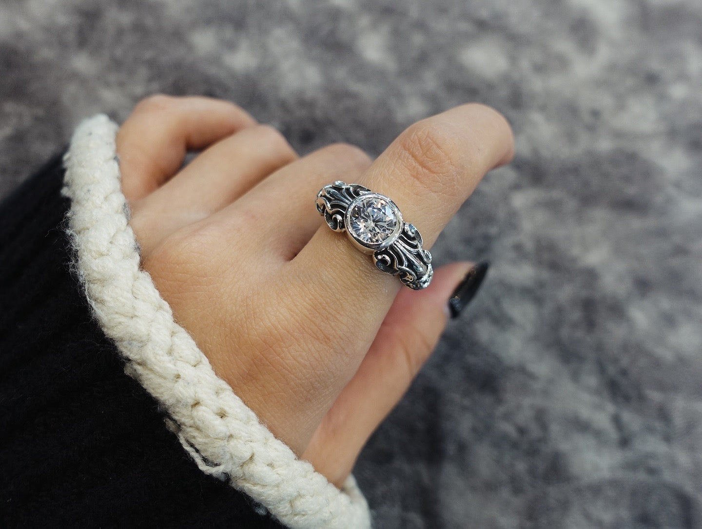 【DEAL DESIGN ディールデザイン】R395251 グランドストーンリング