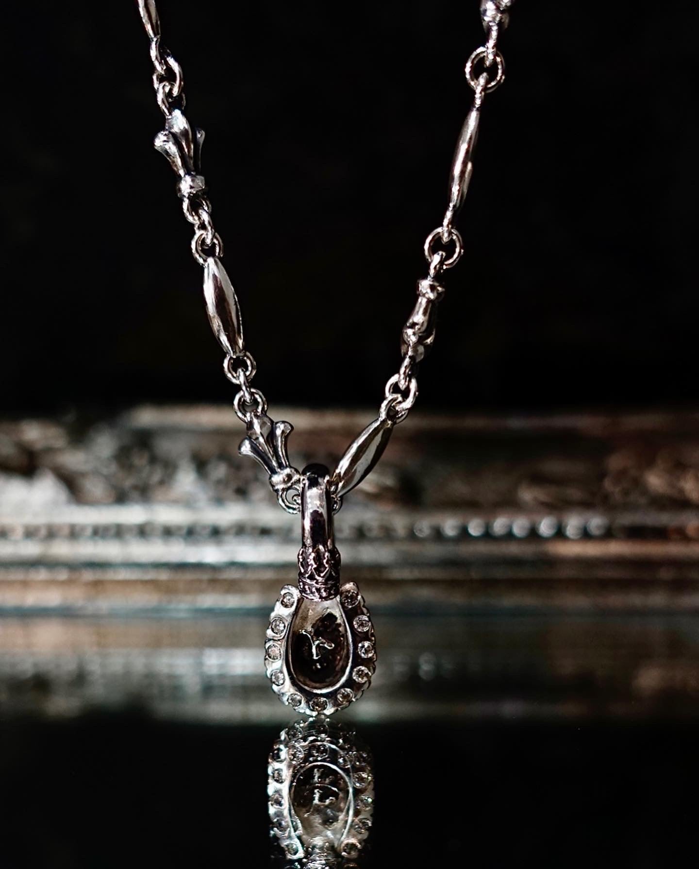 【GODSIZE ゴッドサイズ】GS601PD HORSESHOE CROWN Pendant w/DIA ホースシュークラウンペンダント  パヴェダイヤモンド
