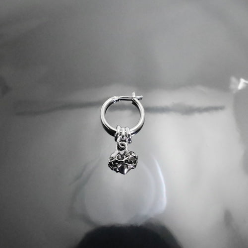 【GODSIZE ゴッドサイズ】 THIN HOOP with OVAL & HEART/1.8mm