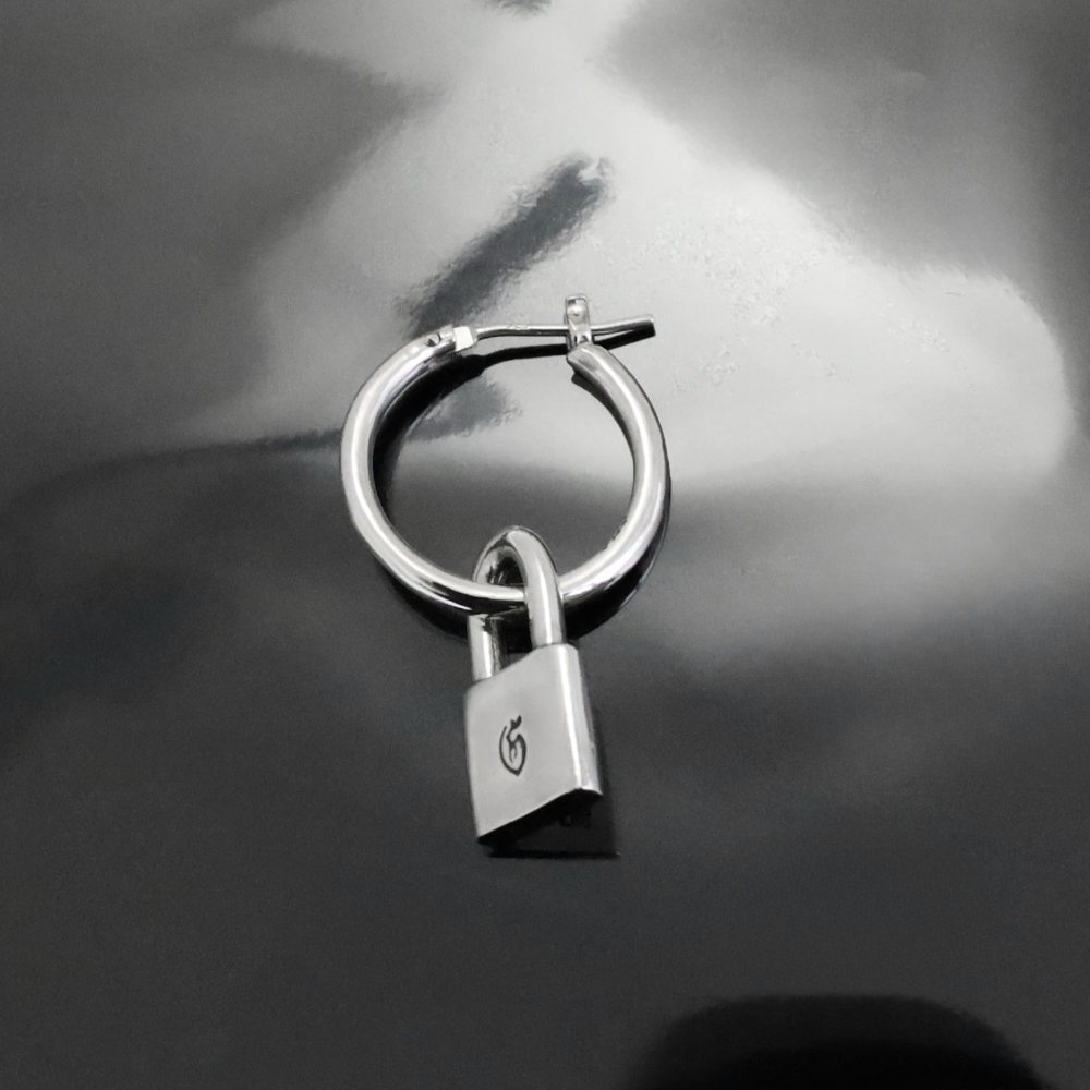 2026AW先行予約【GODSIZE ゴッドサイズ】GS-THP-P THIN HOOP with PADLOCK