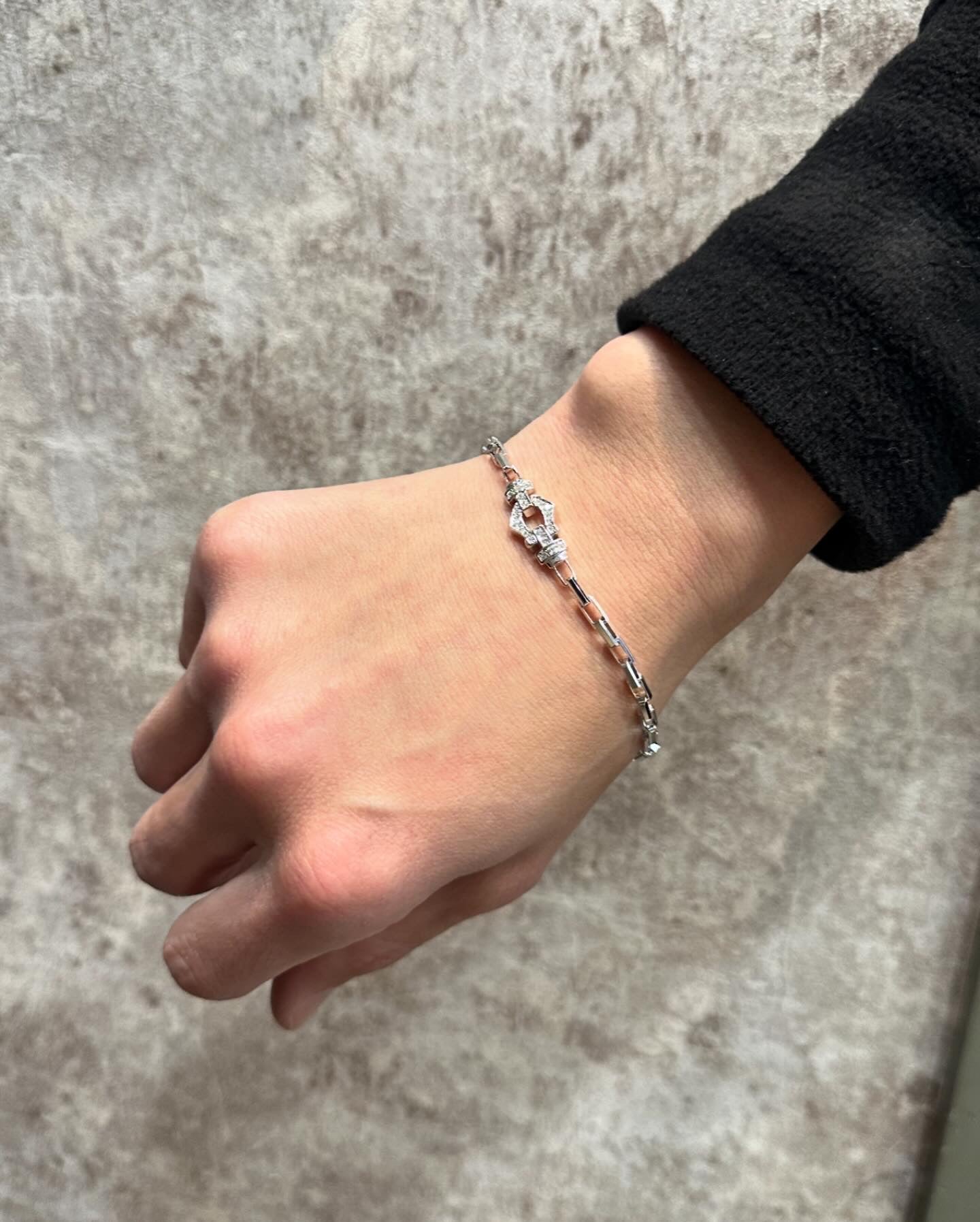 【King Limo キングリモ】KLCB05CZ：GRACE CHAINE BRACELET グレイスチェーンブレスレット-SV