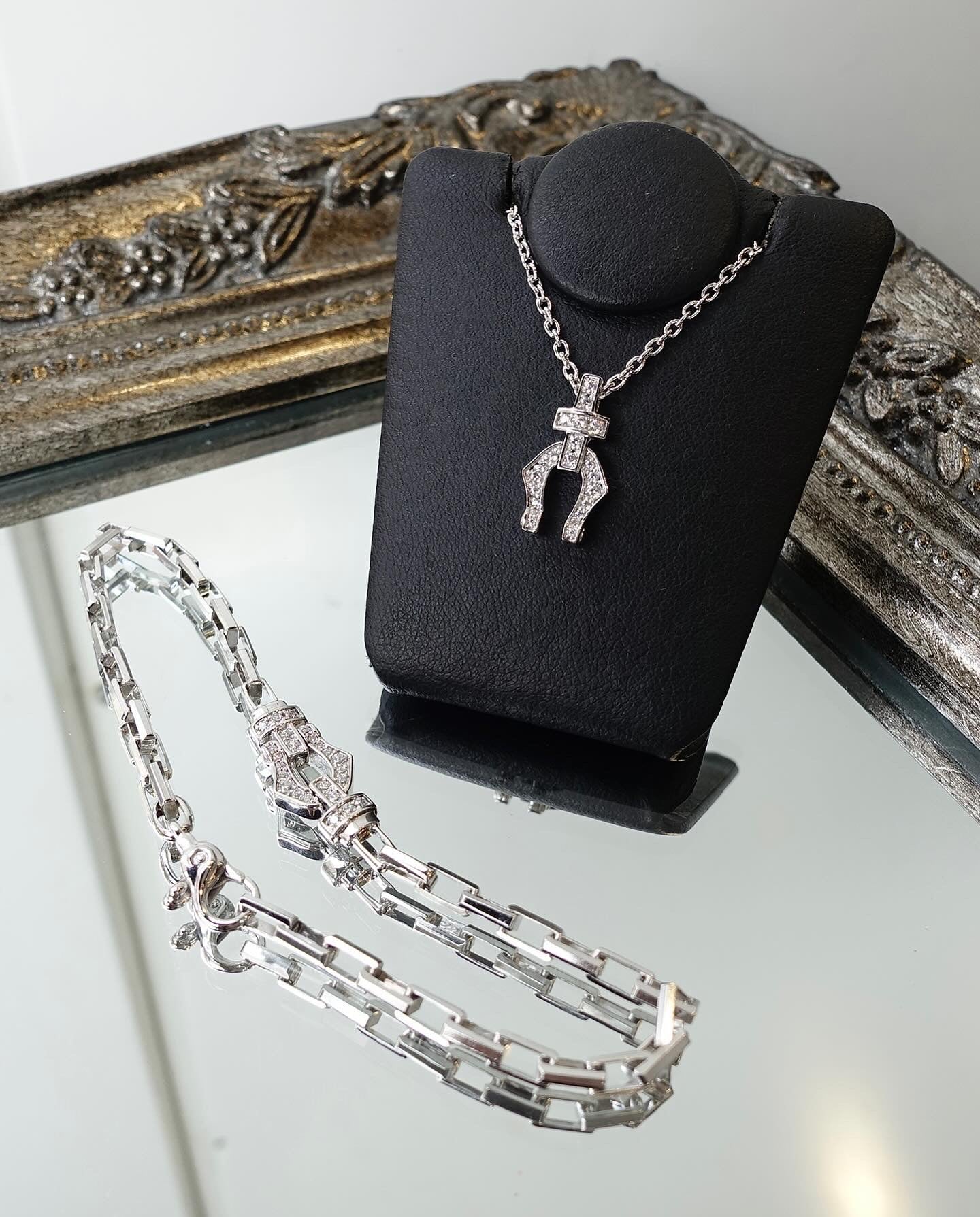 【King Limo キングリモ】KLCM39CZ：GRACE CHARM NECKLACE グレースチャームネックレス