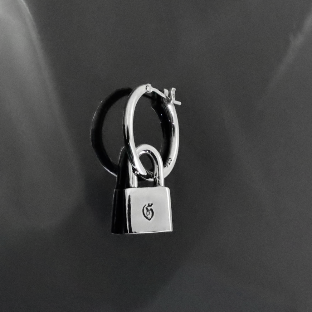 2026AW先行予約【GODSIZE ゴッドサイズ】GS-THP-P THIN HOOP with PADLOCK