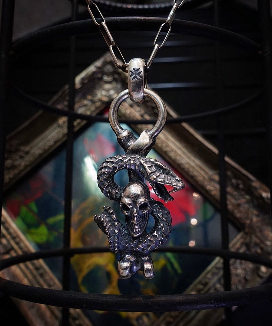 【Gaboratory】Skull on snake pendant/H.W.O option (Limited item)