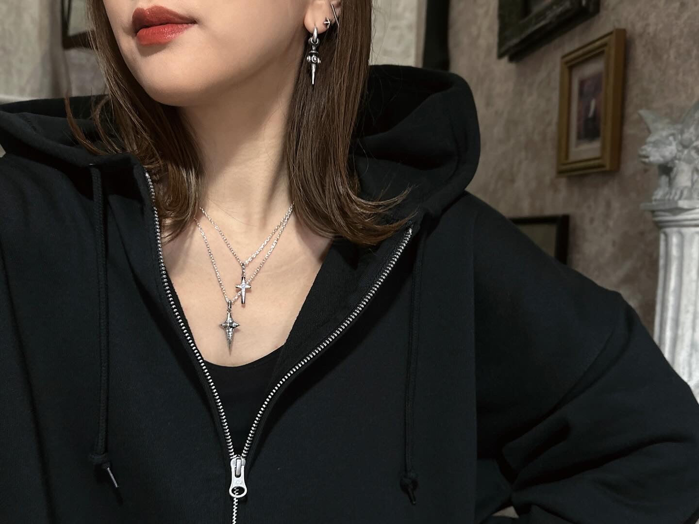 【King Limo キングリモ】KLCM38CZ:CROSS EDGE CHARM-WT